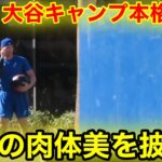 速報！大谷がキャンプ本格始動！衝撃の肉体美を披露！現地映像