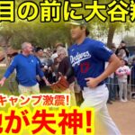 近過ぎる目の前の大谷翔平！アリゾナ激震の大熱狂キャンプ初日に現地が失神！【現地取材】