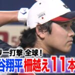 【侍ジャパン】大谷翔平フリー打撃で快音連発！柵越え１１本の衝撃！＜全球まる見せ＞