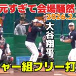 【現地映像】大谷翔平・吉田正尚・鈴木誠也のフリー打撃が異次元すぎて会場騒然…！侍ジャパンvs中日　2026.2.28