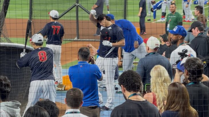 大谷翔平 2026 WBC 打撃練習 マイアミ準々決勝ベネズエラ戦 Ohtani BP