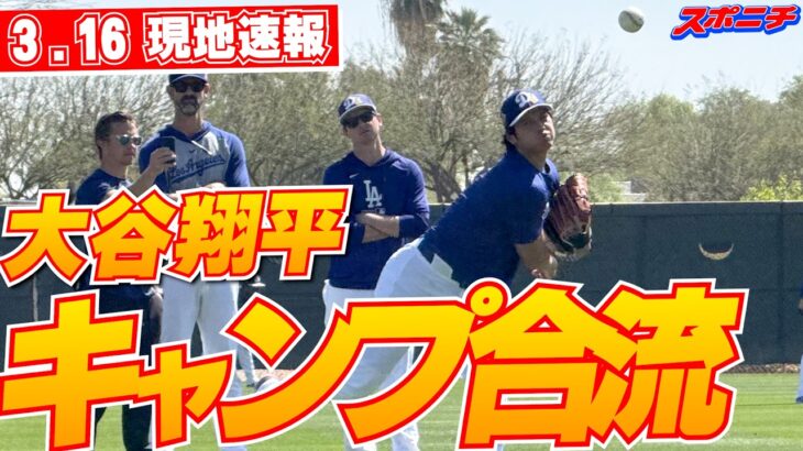 【大谷翔平3月16日現地速報】ドジャースキャンプに合流