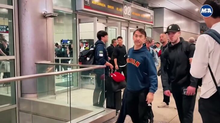 Shohei Ohtani & Team Japan has arrived in Miami for the World Baseball Classic knockout stage 大谷翔平