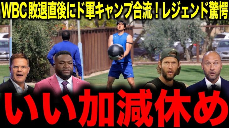 【大谷翔平】WBC準々決勝敗退も速攻でドジャースのキャンプで練習開始…あまりのストイックさにレジェンド驚愕