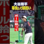 【大谷翔平が率先して球拾い】「ボール拾って」侍ジャパン打撃練習のワンシーンで見えた姿に感動｜韓国戦前取材｜ワールド・ベースボール・クラシック（WBC） #shorts