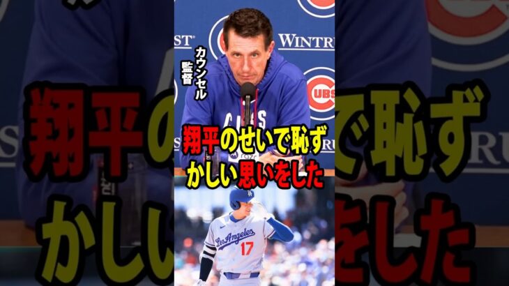 【大谷翔平】ある試合直後の思いがけない大谷の一礼が、カブスの監督を言葉に詰まらせた。【海外の反応 MLBメジャー 野球】