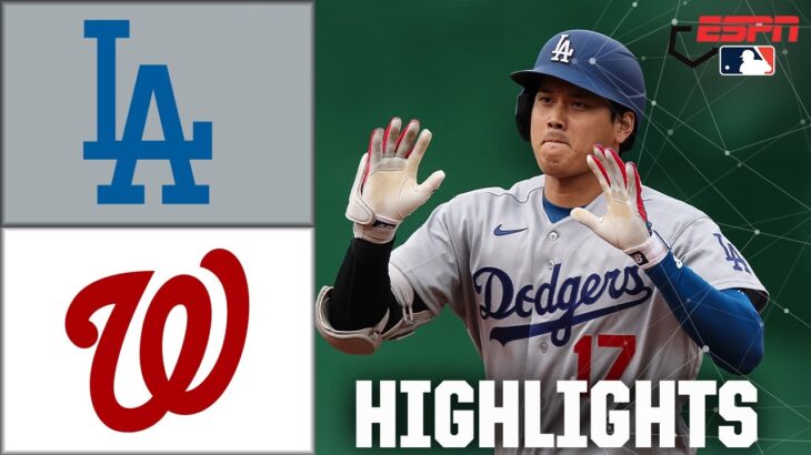 SHOHEI OHTANI GOES YARD 💪 LA Dodgers vs. Washington Nationals | Full Game Highlights | ESPN MLB