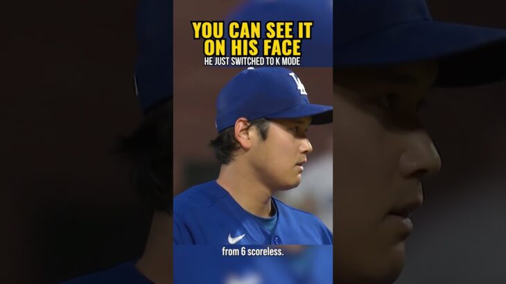 Shohei Ohtani just switched to strikeout mode. You can see it on his face.