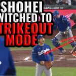 Shohei Ohtani switches to STRIKEOUT MODE.