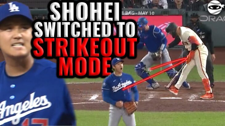 Shohei Ohtani switches to STRIKEOUT MODE.