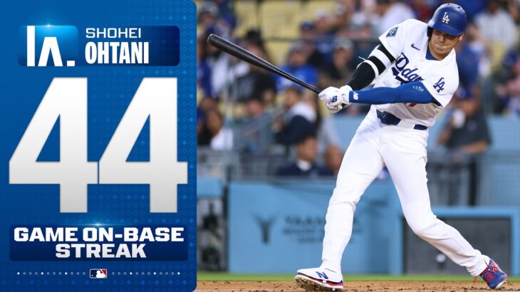 Shohei Ohtani’s 44-GAME on-base streak PASSES ICHIRO SUZUKI! 😱🇯🇵 (Longest by Japanese-born player!)