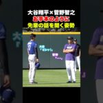 大谷翔平×菅野智之　お手本のような姿勢で先輩と会談🔥