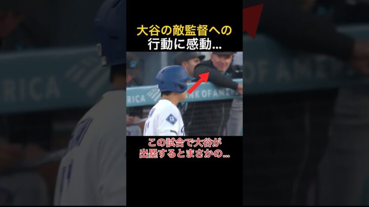 【大谷翔平】相手監督へのまさかの行動に感動