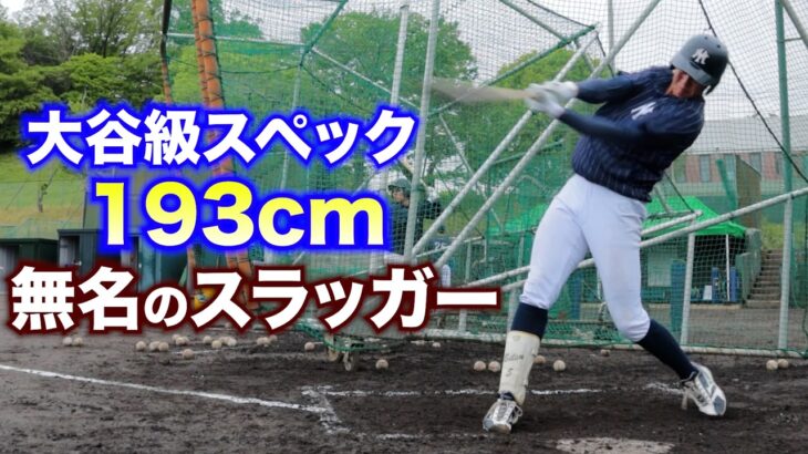 193cm無名のスラッガー。大谷翔平クラスのスペック。