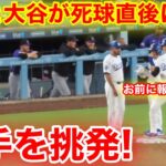 なんと大谷がデッドボール直後に敵手を挑発! 次はオマエに報復だ！現地映像