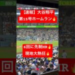 【速報】大谷翔平 第15号ホームラン🔥6回に貴重な先制HR🔥 #大谷翔平 #大谷 #ドジャース #ホームラン #今日の大谷さん #HR #現地映像 #ohtani #第15号 #15号 #レイズ