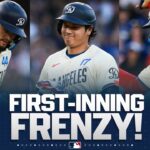 Shohei Ohtani and Andy Pages CRUSH home runs during a NINE-RUN 1ST INNING! 🤯 | MLB Highlights