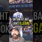 This Shohei Ohtani at-bat looks illegal. It isn’t   #mlb #baseball