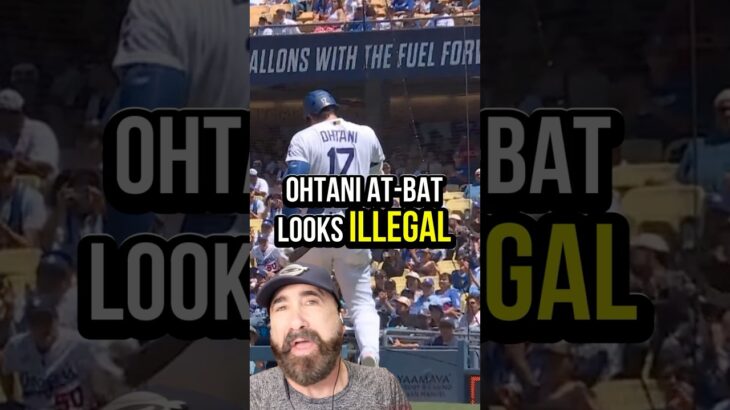 This Shohei Ohtani at-bat looks illegal. It isn’t   #mlb #baseball