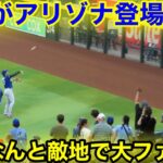 大谷がアリゾナ登場！敵地でなんと大ファンサ！現地映像