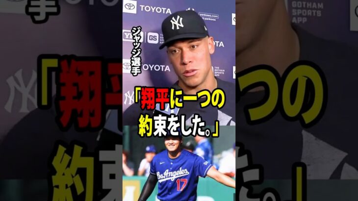 【大谷翔平】ジャッジが試合後、大谷との会話と胸を打つ約束を突然明かす！【海外の反応 MLBメジャー 野球】