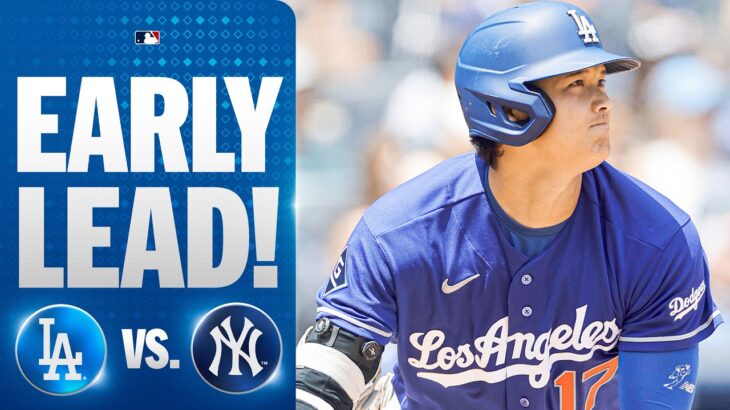 Shohei Ohtani and Tommy Edman get the scoring started for the Dodgers in a doubleheader vs. Yankees