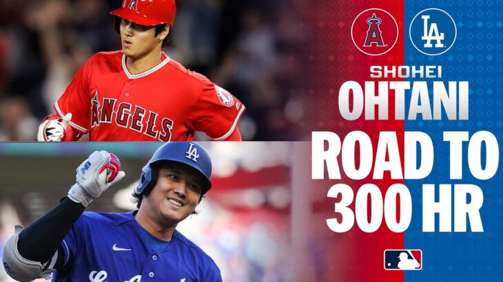 Shohei Ohtani’s road to 300 career HR 🤩 (From his 1st in Anaheim to his 1st as a Dodger and more!)