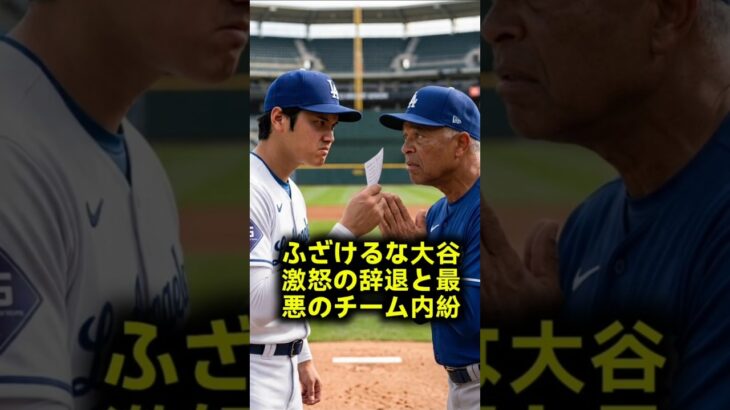 大谷翔平が激怒のオールスター辞退ドジャース内で監督にブチギレ水投げつけの大乱闘と主力重傷でチーム崩壊の危機 #大谷翔平 #デーブロバーツ #山本由伸
