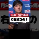 バイセップス(上腕二頭筋)を痛めたドジャース大谷翔平￼！