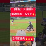 【速報】大谷翔平 第29号ホームラン🔥2打席連発🔥 #大谷翔平 #大谷 #ドジャース #ホームラン #今日の大谷さん #HR #現地映像 #ohtani #第29号 #第28号 #29号 #28号
