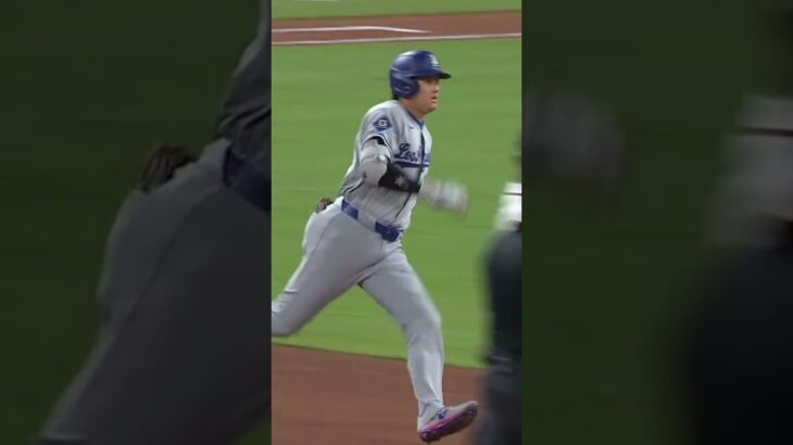 9回、 #大谷翔平 が先頭でスリーベースヒット！