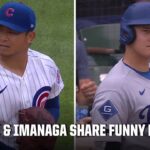 Shohei Ohtani bows to Shota Imanaga before launching leadoff home run 💥 | MLB on ESPN