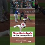 Shohei Ohtani got the best of this interaction with Ronald Acuña Jr. 💪