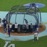 2026 NLDS: Shohei Ohtani launches home runs during on-field batting practice at Dodger Stadium