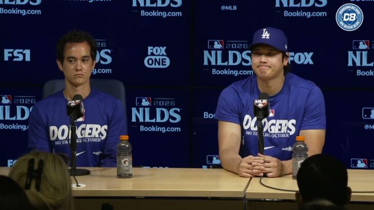 2026年ドジャースのプレーオフ：NLDS第1戦前の大谷翔平の記者会見 (Shohei Ohtani Japanese interview)