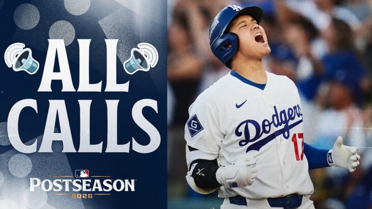 ALL CALLS of Shohei Ohtani’s three-run home run for the Dodgers in Game 4 of the NLCS! 🔊 | 大谷翔平ハイライト