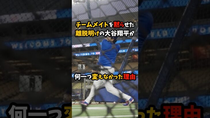 チームメイトを黙らせた 離脱明けの大谷翔平が何一つ変えなかった理由#大谷翔平 #ドジャース #shorts